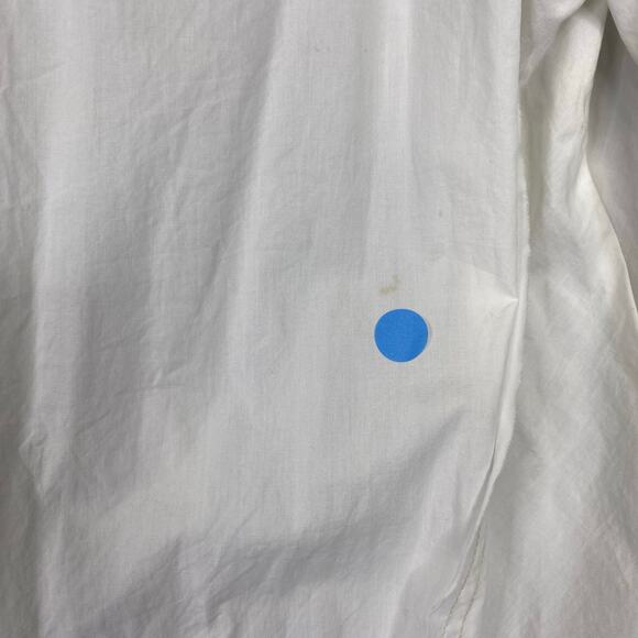 WE THE FREE Happy Hour Button Up Shirt Womens S White Boxy Oversized Puff Sleeve - Picture 8 of 11